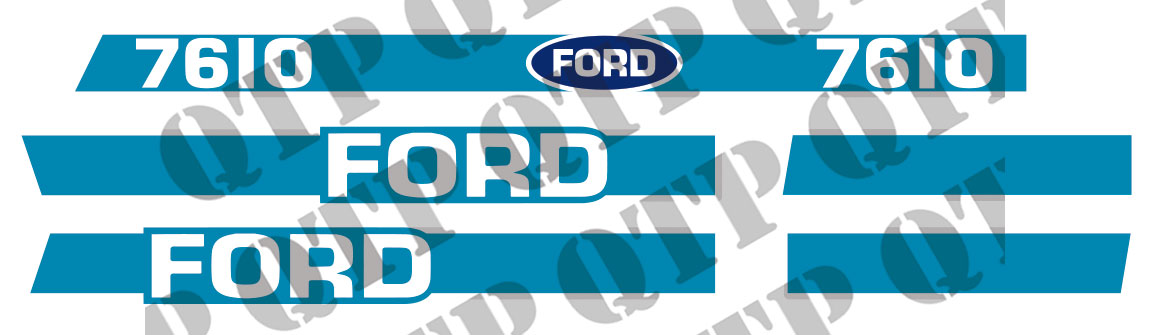 Decal Kit Ford 7610 - With Cab