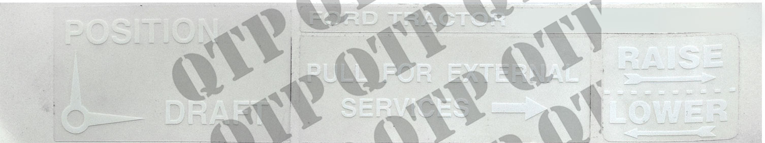 Decal Ford Draft Control for Lift and Lower