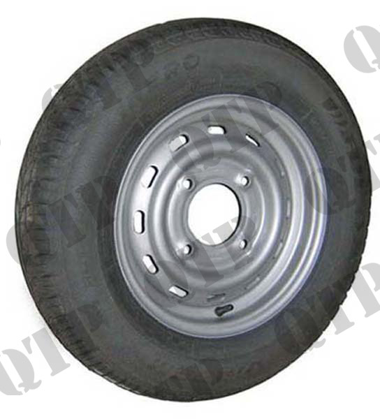 Wheel Rim c/w 165 x 13 Tyre (4 Stud) 5.5 pcd