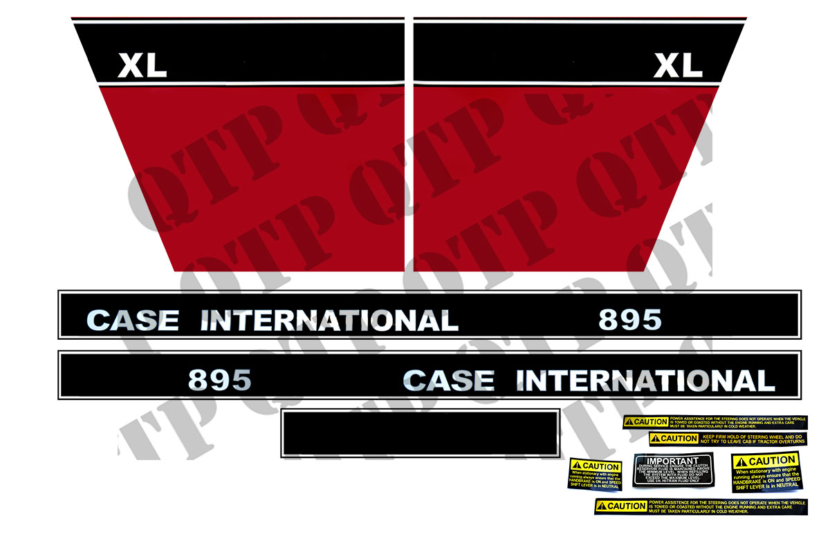 Decal 895XL Case IH Kit