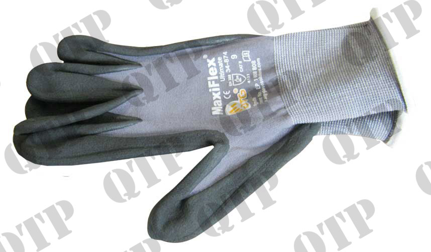 Gloves Maxiflex Black Size 10