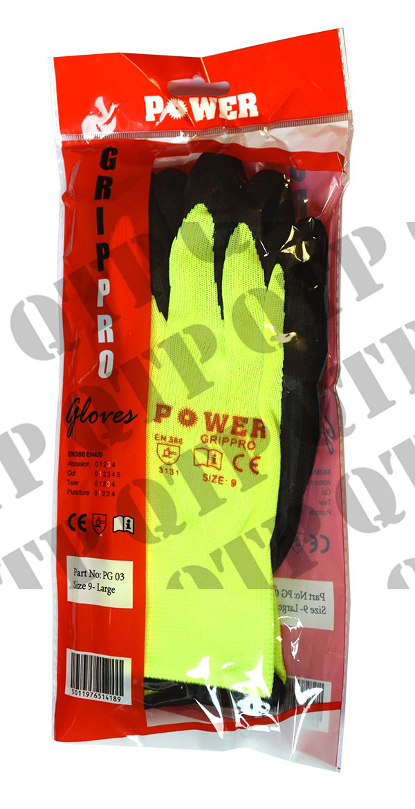 Hi Vis Grip Pro Glove XL (SIZE 10)