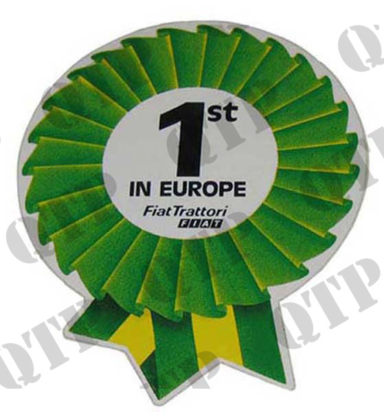 Decal Fiat "1st in Europe"