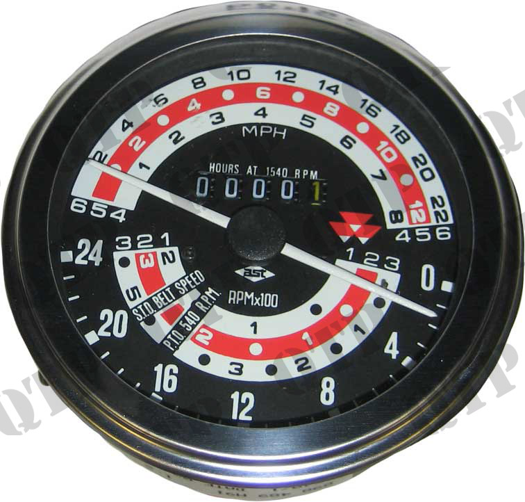 Rev Counter Clock 165 178 - 6 Speed