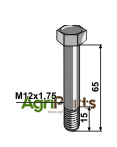 Security bolt M12 without nut