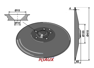 Coulter disc O410x4
