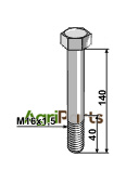 Hexagon bolts with metric fine thread - M16x1,5 - 8.8