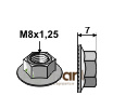 Hexagon flange nut - M8x1,25