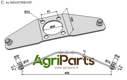 Fixing for rotary mower blades
